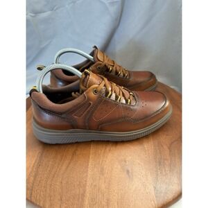 Arkbird Brown Leather Casual Sneaker Low Top Lace-Up Oxford Shoes Men's Size 7